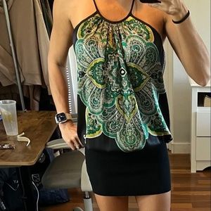 BeBe vintage mini silky top dress